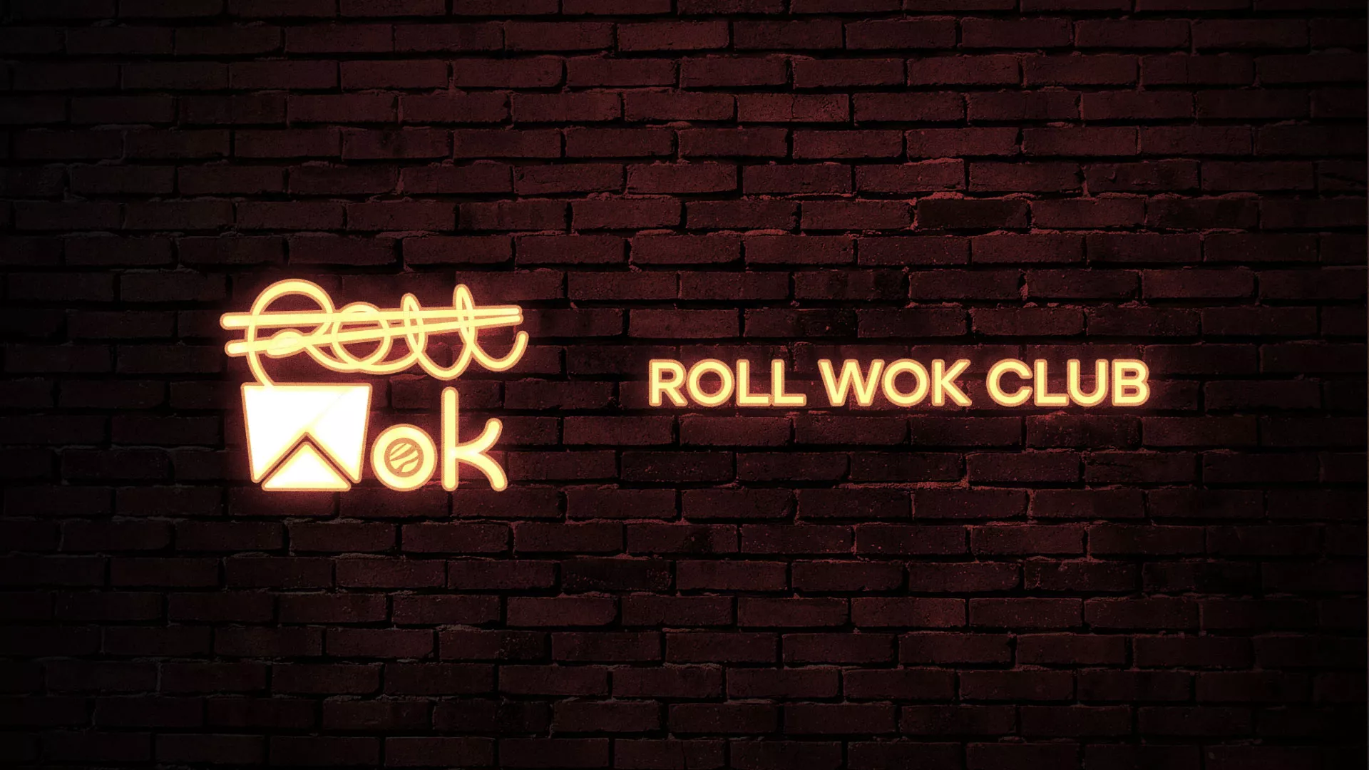 Разработка логотипа суши-бара «Roll Wok Club» в Салехарде