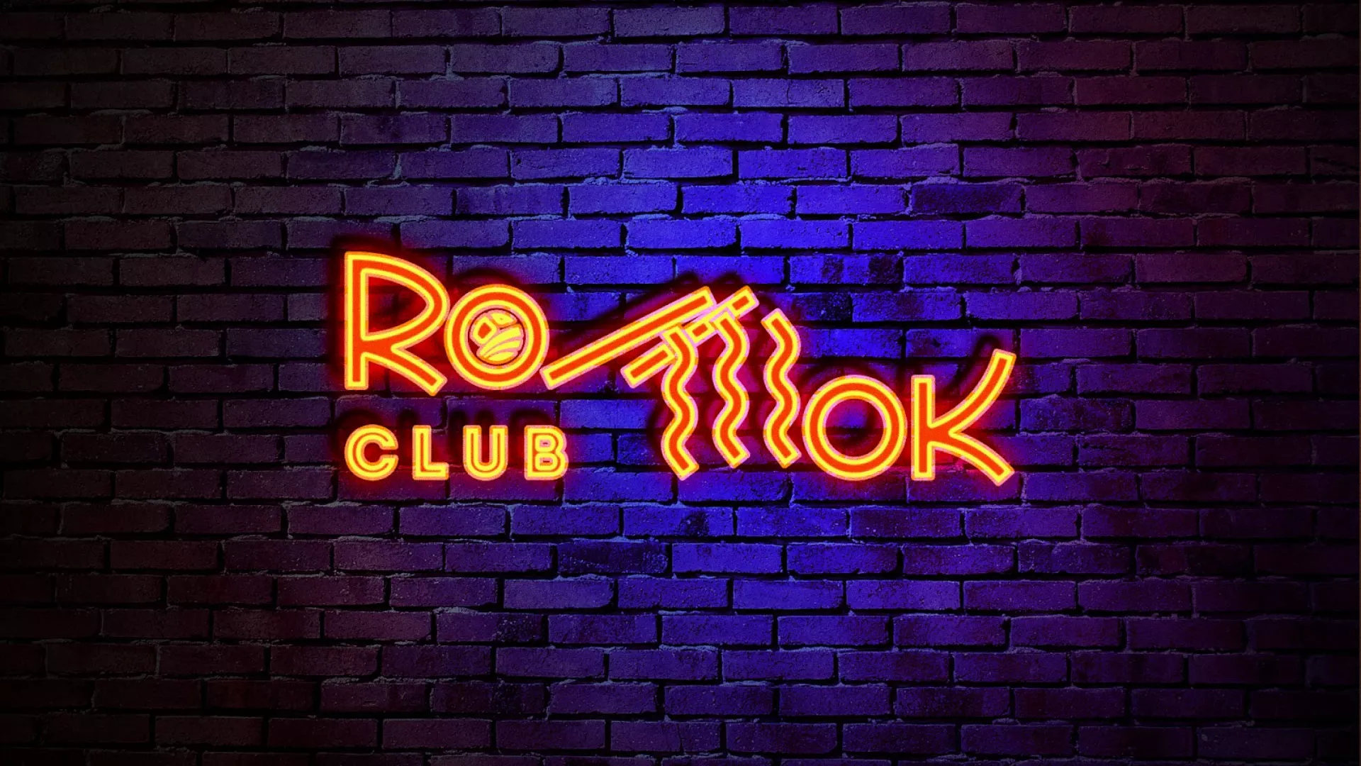 Разработка интерьерной вывески суши-бара «Roll Wok Club» в Салехарде